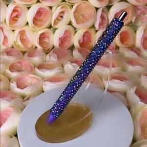 Purple Rhinestone Pen
